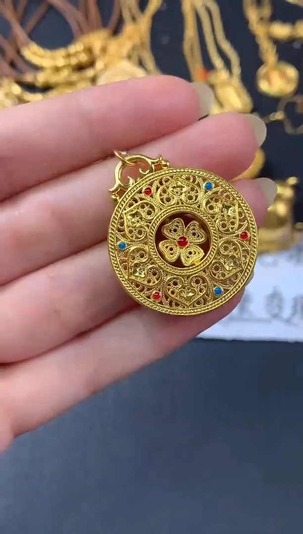 吊坠(不含链)定制足金D294|3600