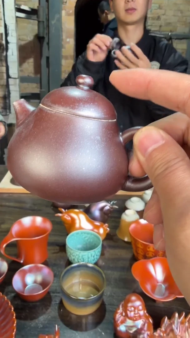 30柴房陶瓷原创梨壶