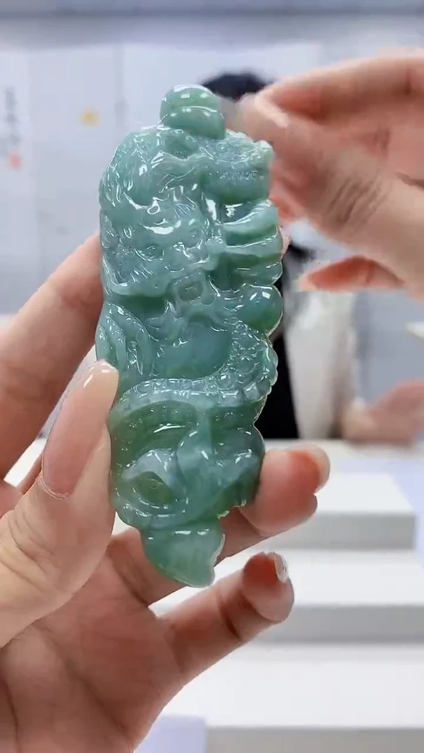 定制翡翠未镶嵌5160xx-毛货挂件21