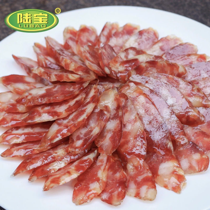 LUBAO/陆宝陆川土猪腊肠广式风味广西特产土猪肉新鲜肉香浓郁