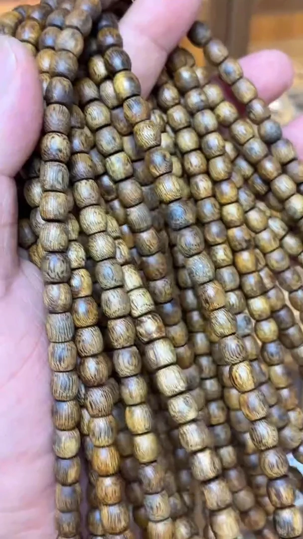 沉香手串 海南乌身圆叶老型长串0.7多样性发其一