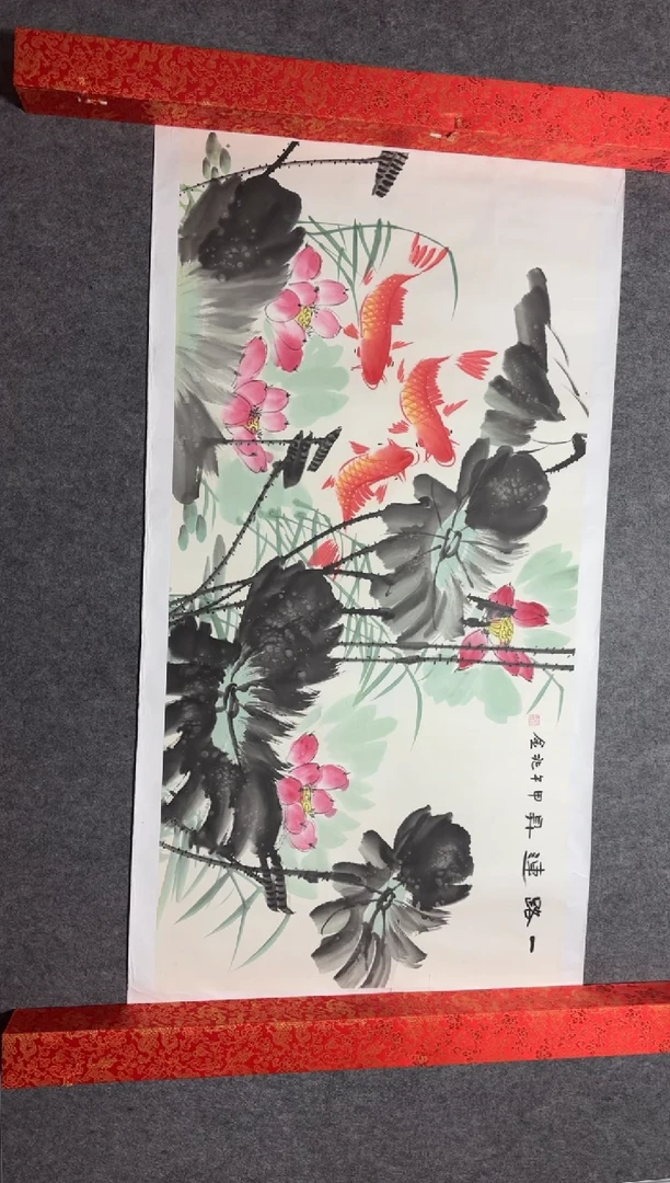 国画手绘8平尺左右