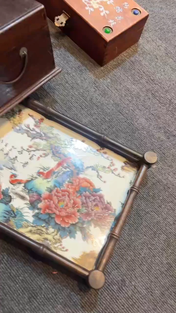 【闪购商品】木木艺瓷板画茶盘