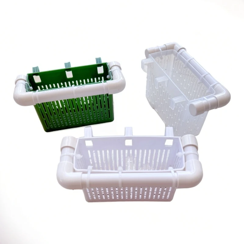 龟缸水培定植篮壁挂式水培篮鱼缸造景装饰生态缸植物水培篮挂钩篮