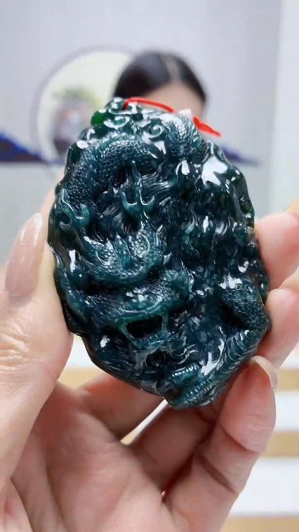 未镶嵌定制翡翠4812MM-毛货挂件51