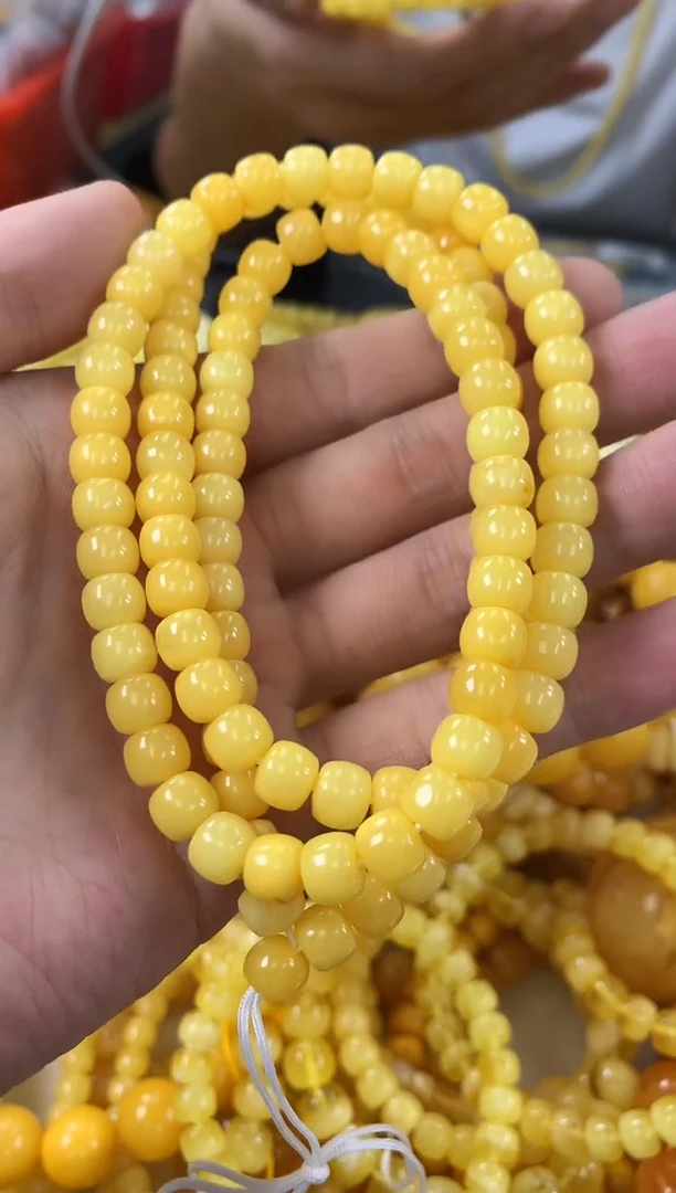 未镶嵌蜜蜡裸石链子