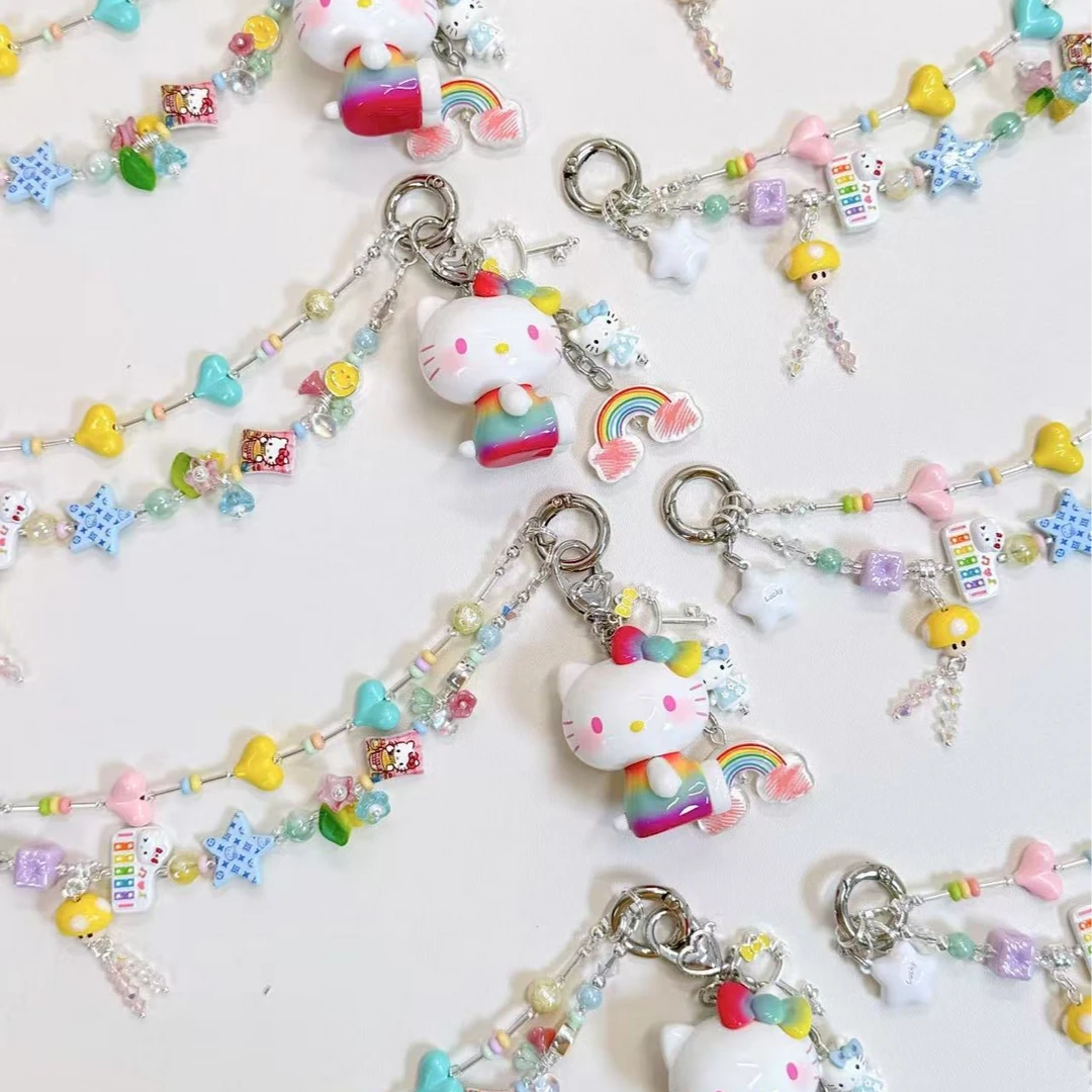 【斜跨款多功能编绳款手机挂绳】挂件手作手机链/手机挂件可爱