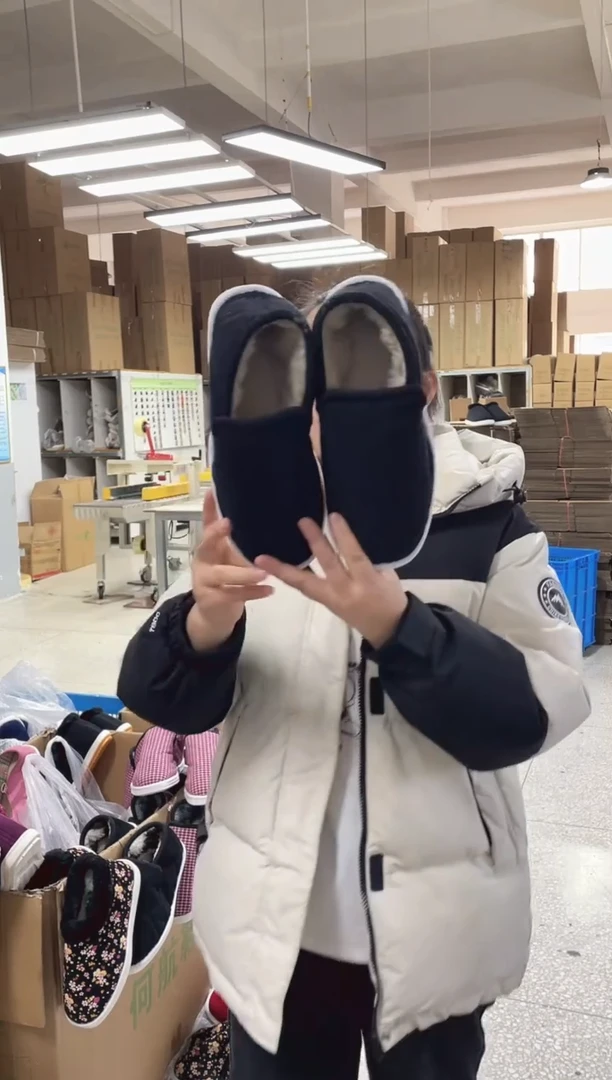 3-16黑色棉鞋38码