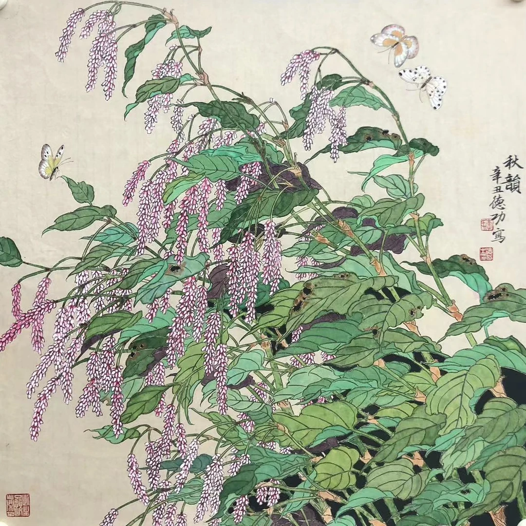 德功老师花鸟国画作品