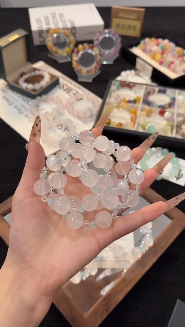 未镶嵌手链水晶奶白晶x3336