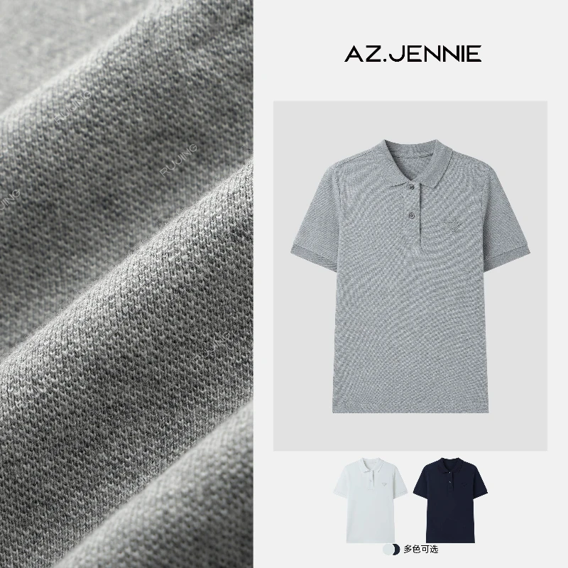 RUJING丨2025早春首发 顶奢 100%珠地棉三角标短袖POLO衫