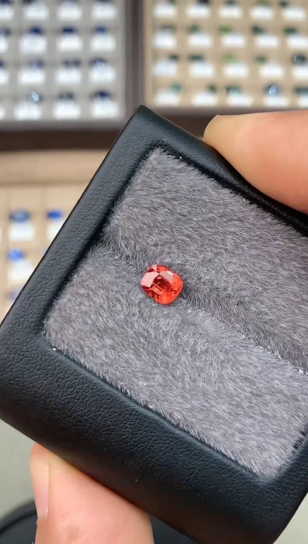 【闪购商品】定制尖晶石裸石未镶嵌1.00+ct 枕型 橙色调