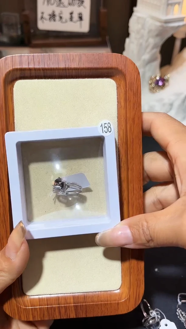 【闪购商品】水晶戒指银S925镶嵌定制