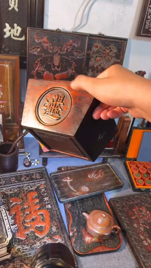 非洲紫檀（红花梨）16x16cm斗