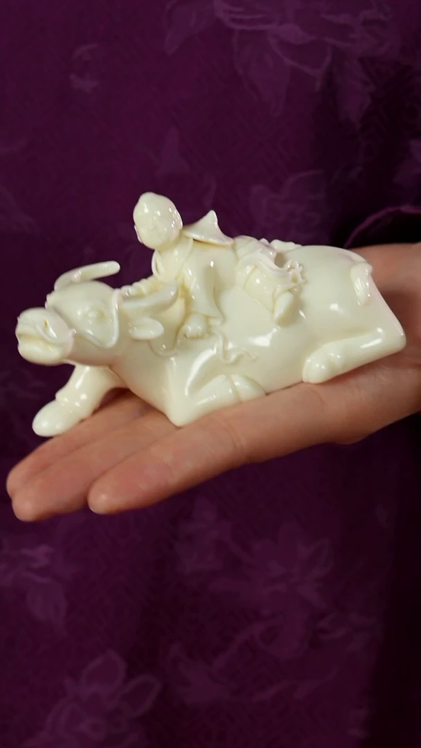 摆件陶小*徒陈明良白瓷作品