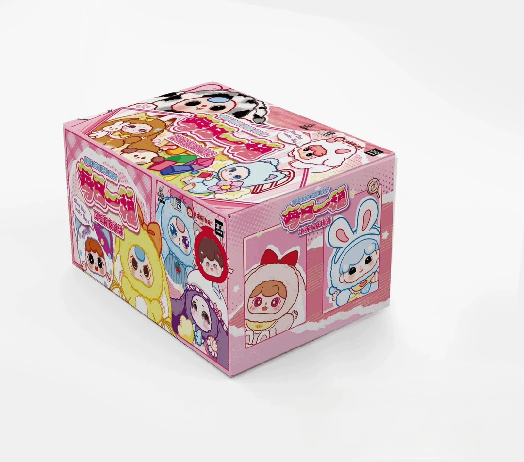 【小豆包】正版娃三岁每日一箱潮玩盲盒系列摆件