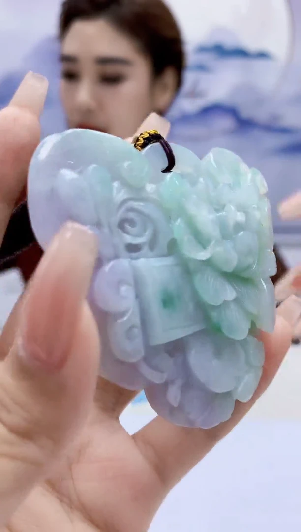 定制翡翠未镶嵌4829xx-毛货挂件110