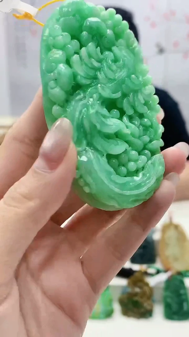 定制翡翠未镶嵌4812lr-毛货挂件10