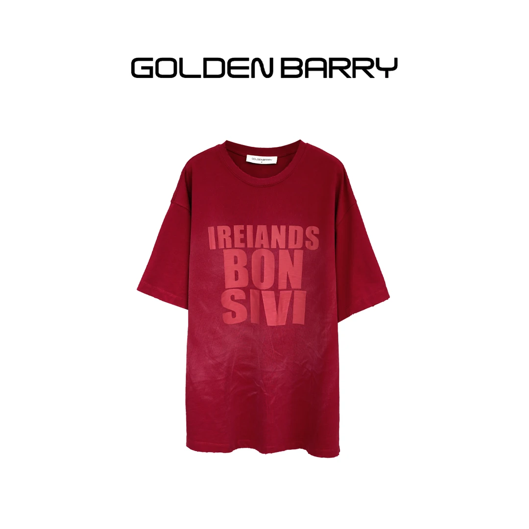 GOLDENBARRY|201891时尚百搭款女装字母印花T恤