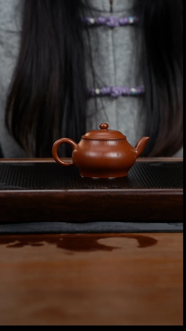 茶壶紫砂145cc小煤窑朱泥11