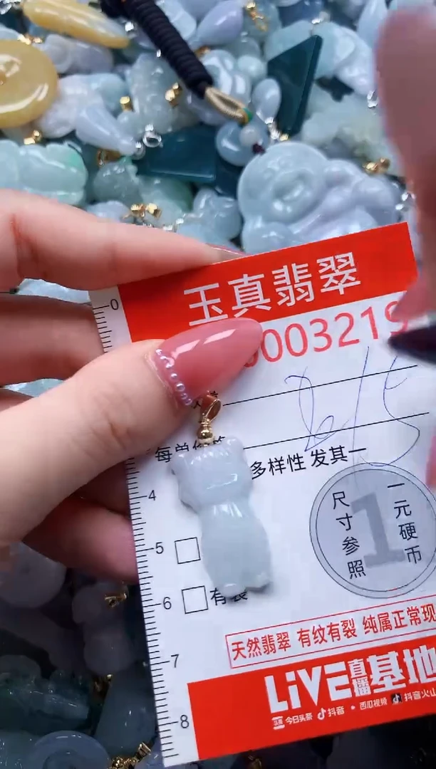 翡翠未镶嵌吊坠(不含链)3219