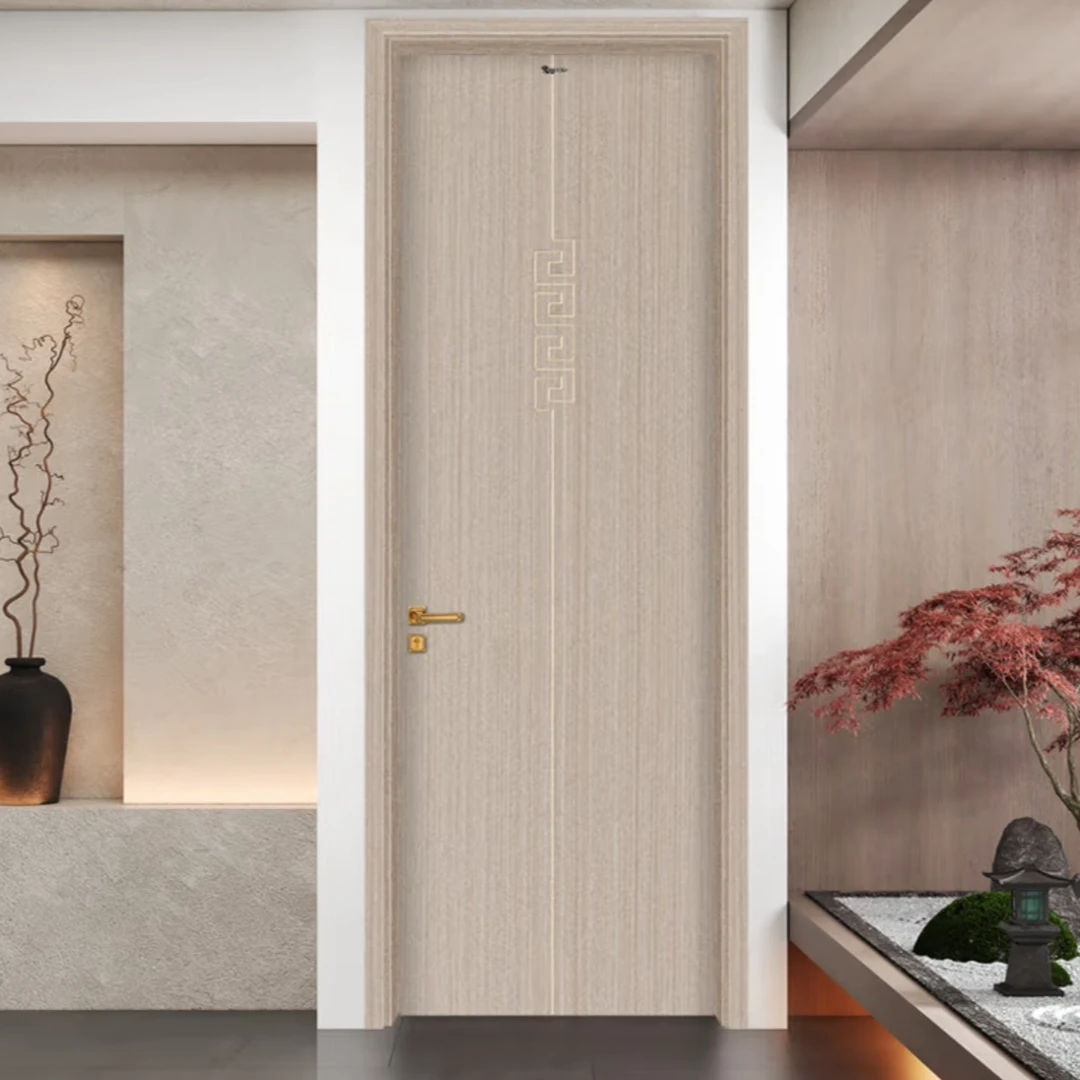 盼盼木门卧室门室内门实木复合碳晶门书房门木门防刮现代简约