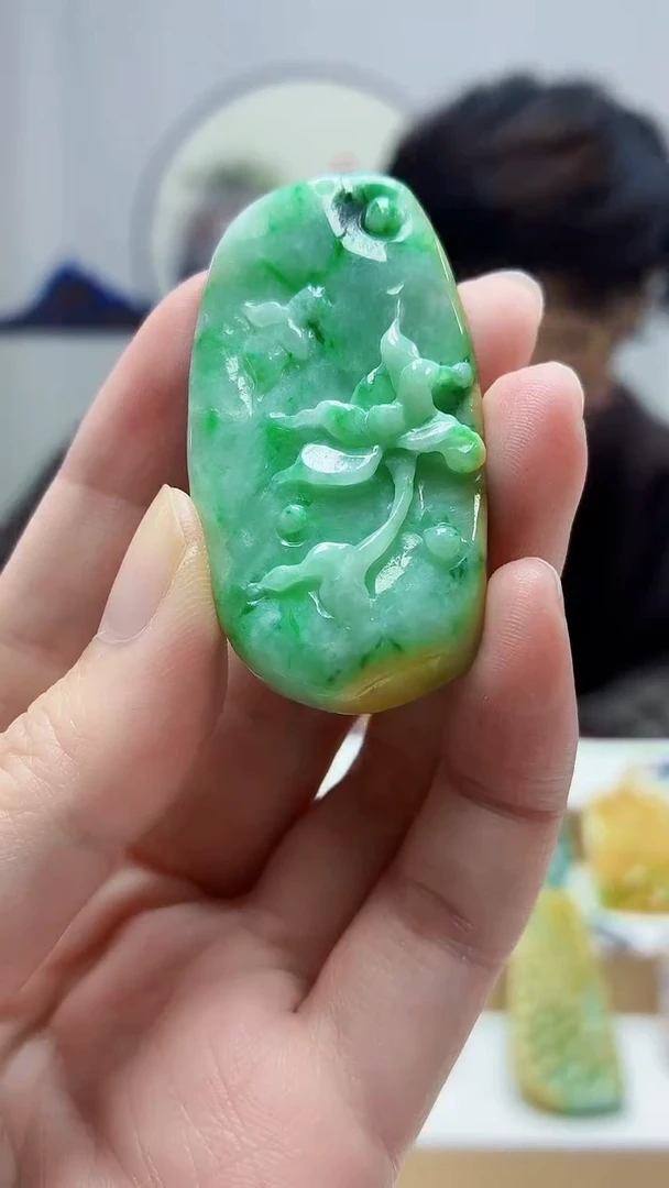 未镶嵌定制翡翠5145zm-毛货挂件14