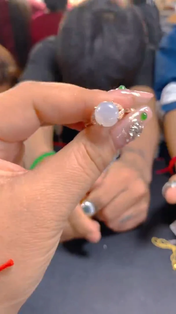 【闪购商品】翡翠戒指银S925镶嵌0480897511多样性发其一