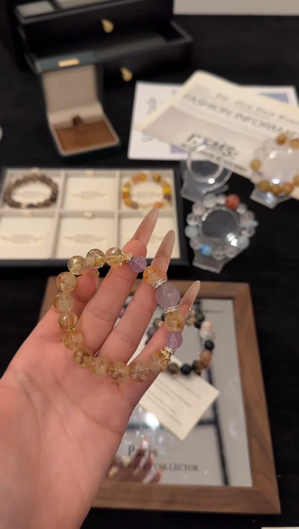 合金手链水晶黄塔晶x3062