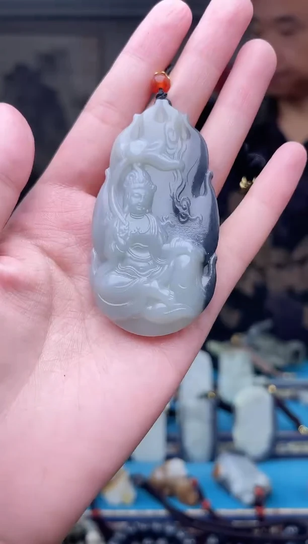 和田玉未镶嵌挂件1