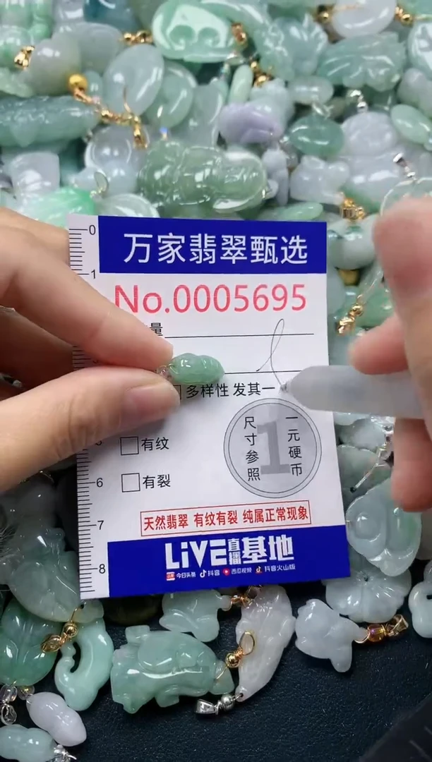 吊坠(不含链)未镶嵌翡翠5695
