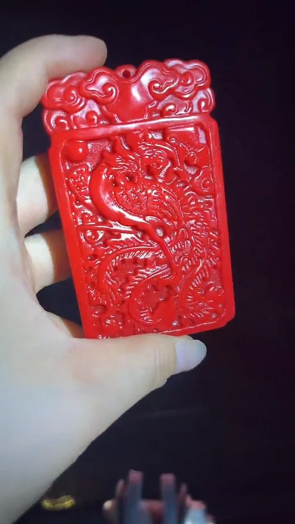 和田玉未镶嵌挂件和田玉凤牌.1件