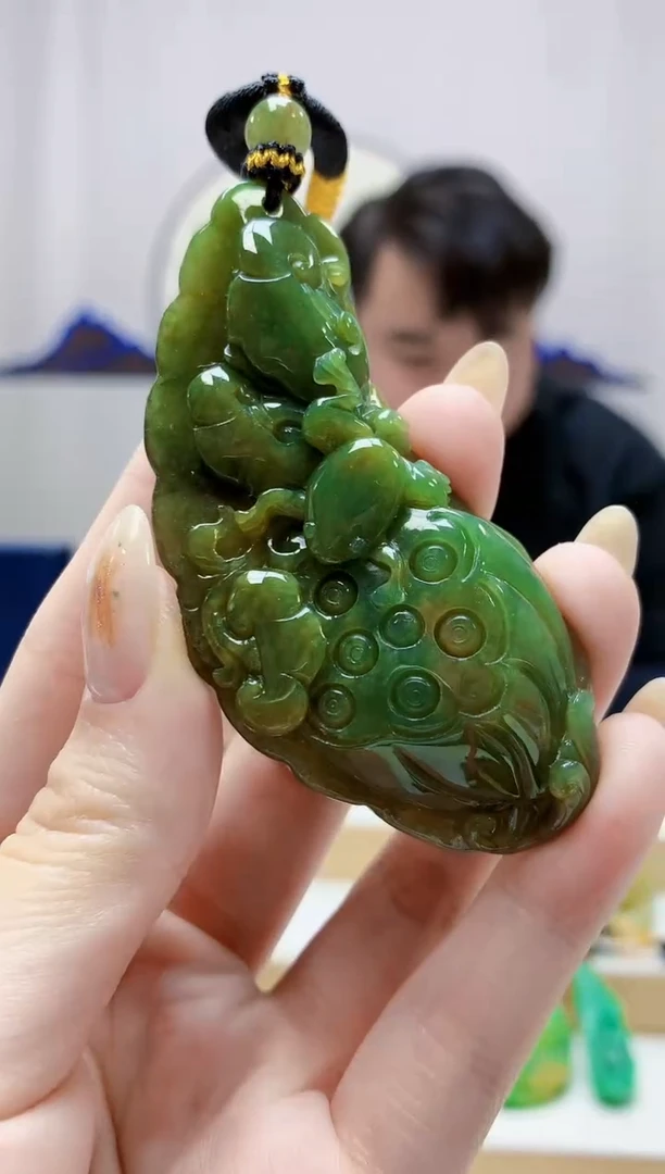 未镶嵌定制翡翠5060jw-毛货挂件76