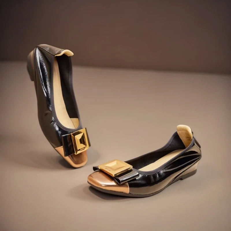 1678-A10-软底单鞋休闲女士工作鞋厚底鞋