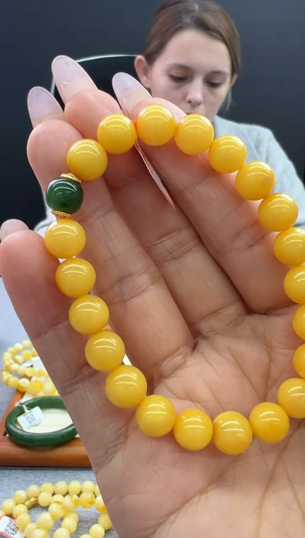 【闪购商品】琥珀手链未镶嵌150秒拍号