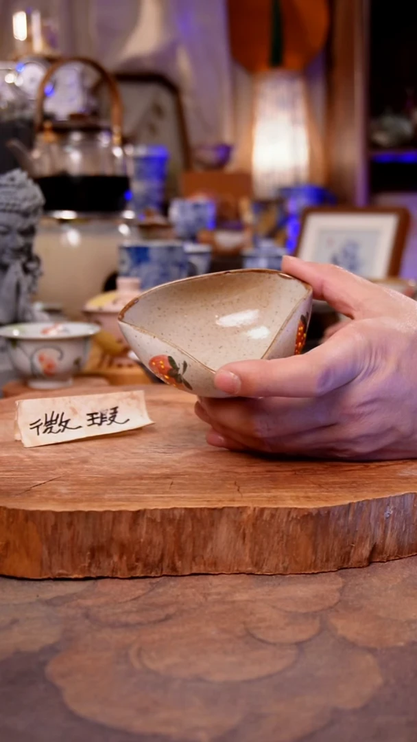 杯子陶草莓手工手绘手工手绘