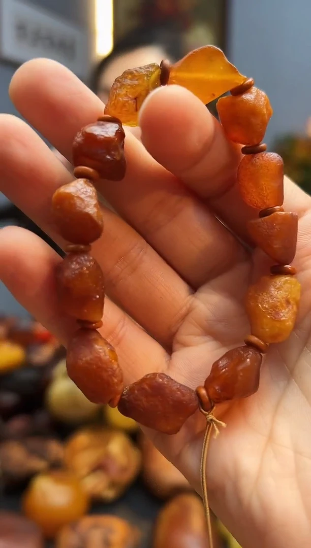 手链琥珀未镶嵌手串