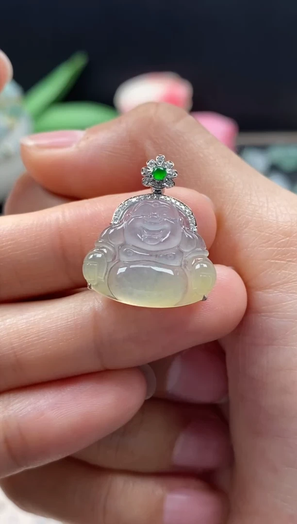 【闪购商品】翡翠颈饰未镶嵌翡翠冰种佛公