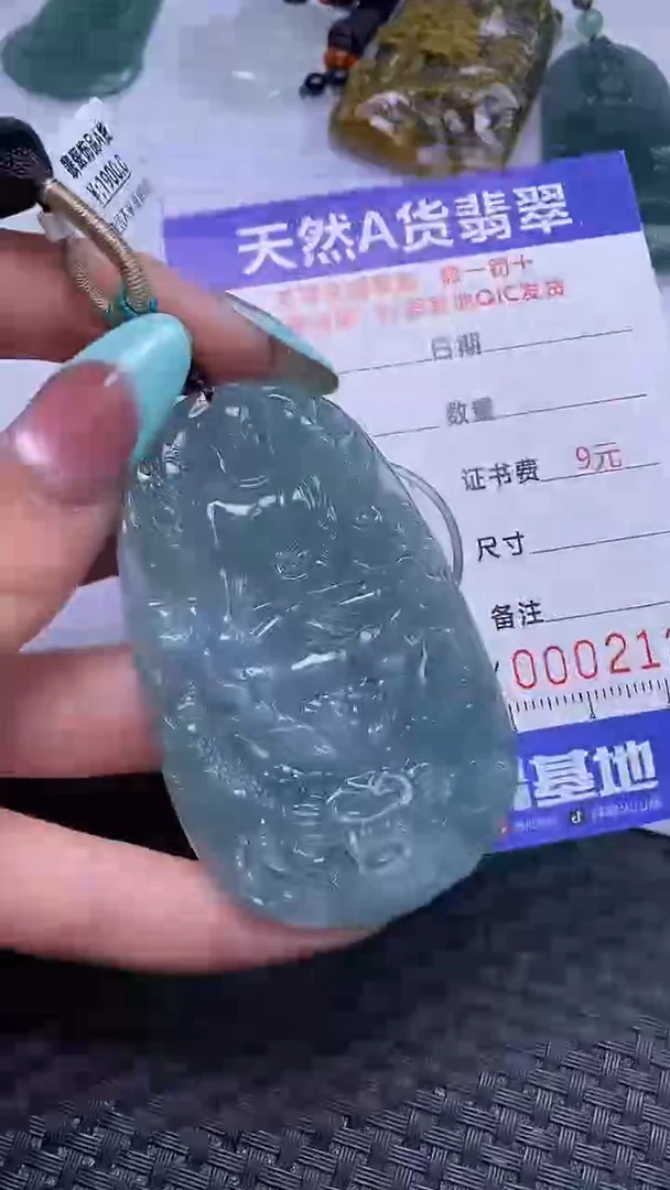 翡翠未镶嵌颈饰2124