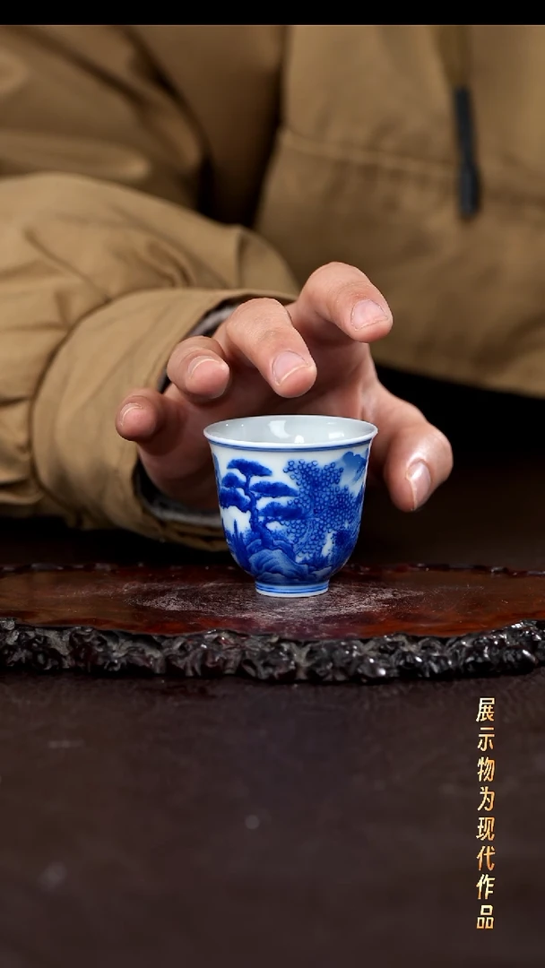 盖碗瓷景德镇全手工手绘瓷器！