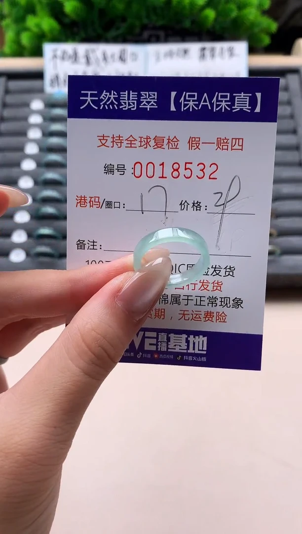 未镶嵌戒指翡翠天然  18532