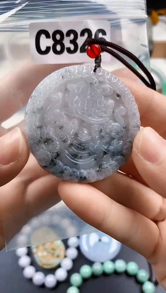 颈饰未镶嵌翡翠天然翡翠吊坠挂件