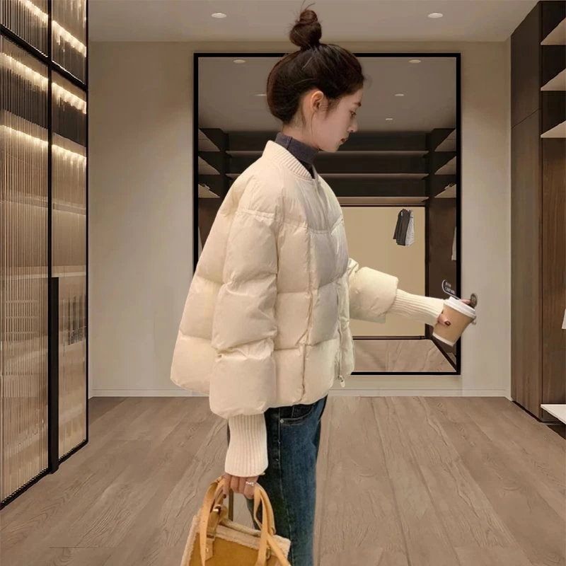 女装外套2025新款秋冬季休闲短款立领棉服小个子时尚加厚保暖棉衣