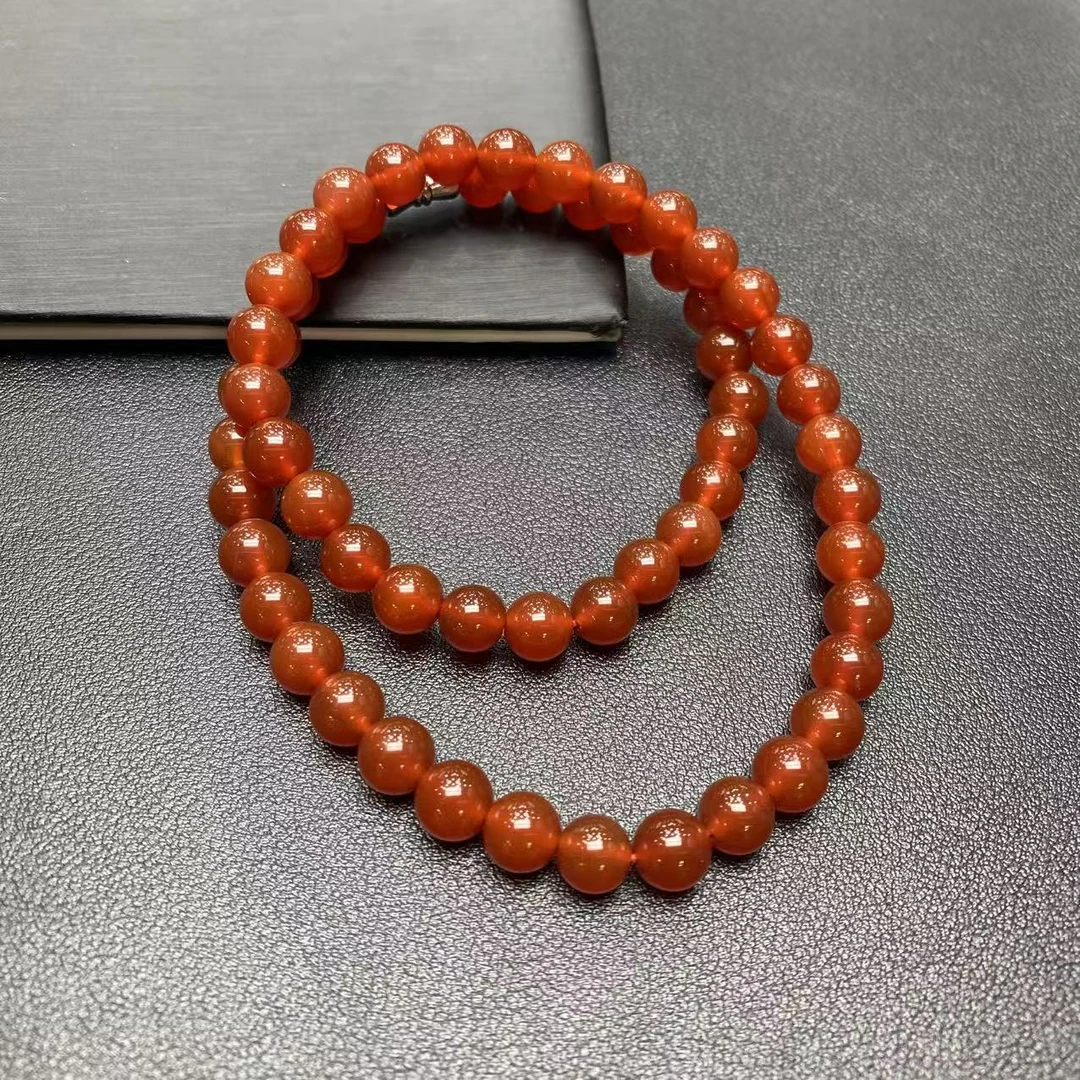 q-S730-卡8左右-红花玛瑙红项链