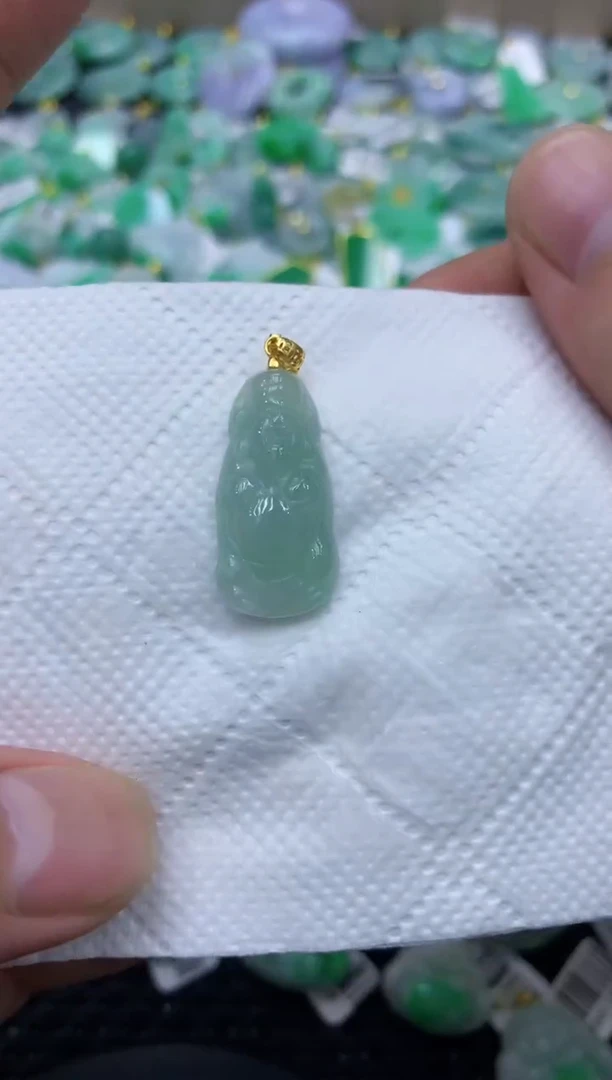 颈饰未镶嵌翡翠天然缅甸翡翠A货