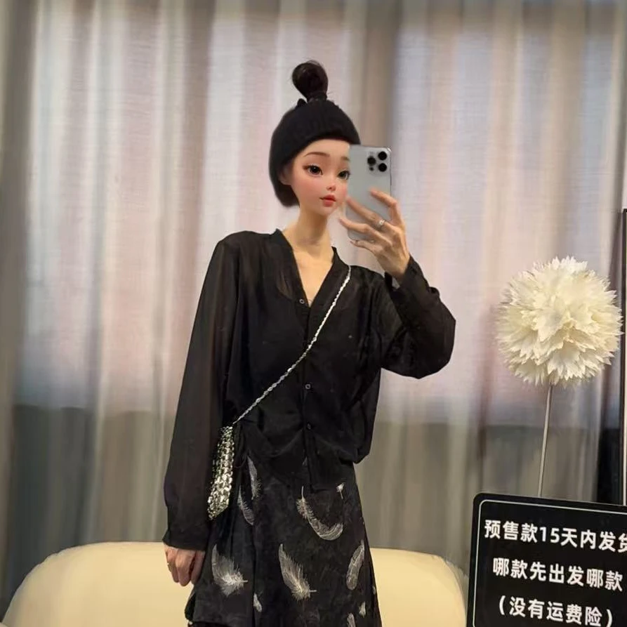 【文乐乐】夏季新款韩版高级气质时尚休闲潮流百搭防晒外套9753