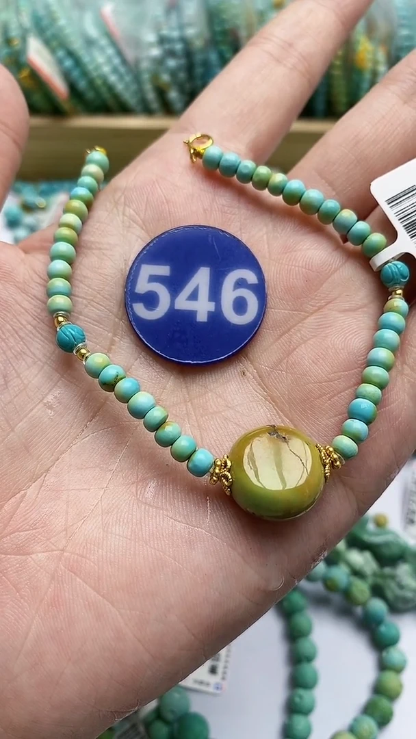 【闪购商品】绿松石手链银S925镶嵌546