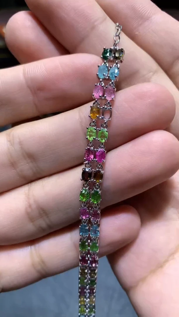 【闪购商品】碧玺手链未镶嵌T148少钻