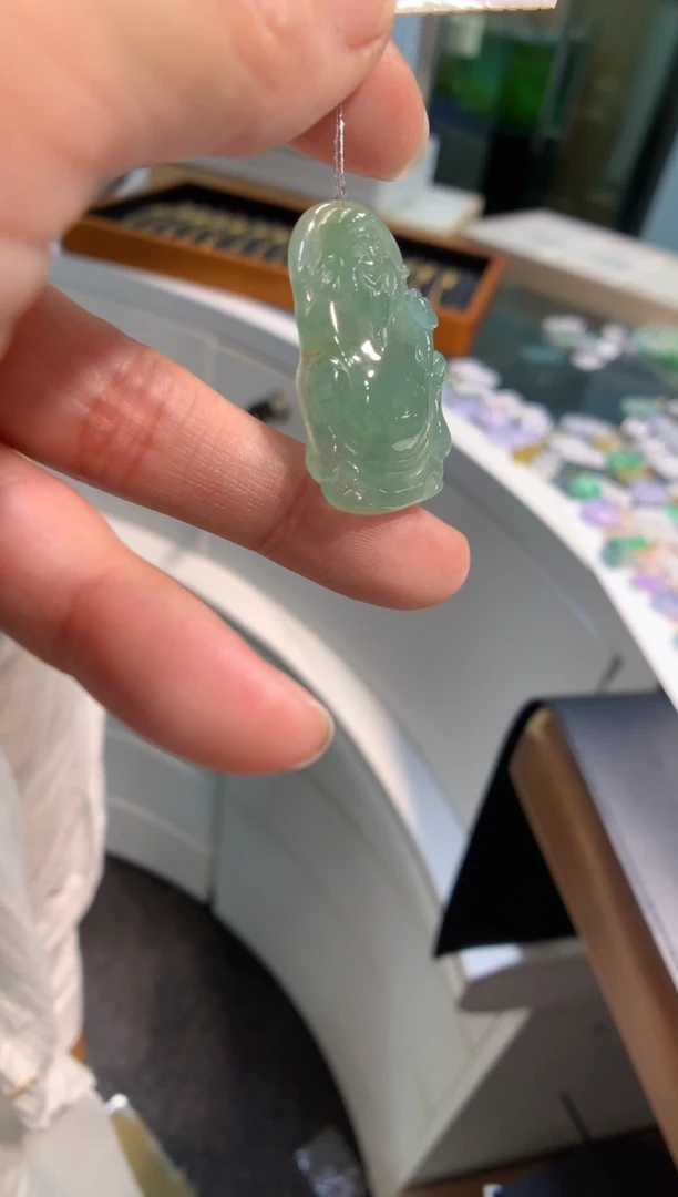 颈饰未镶嵌翡翠财神