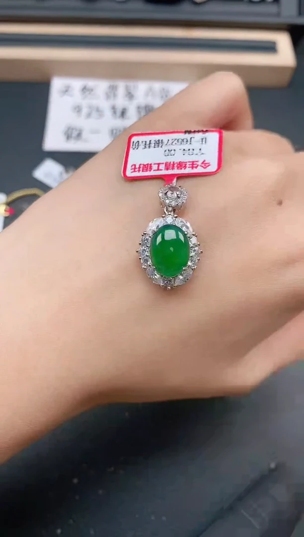 银S925镶嵌戒指翡翠11111